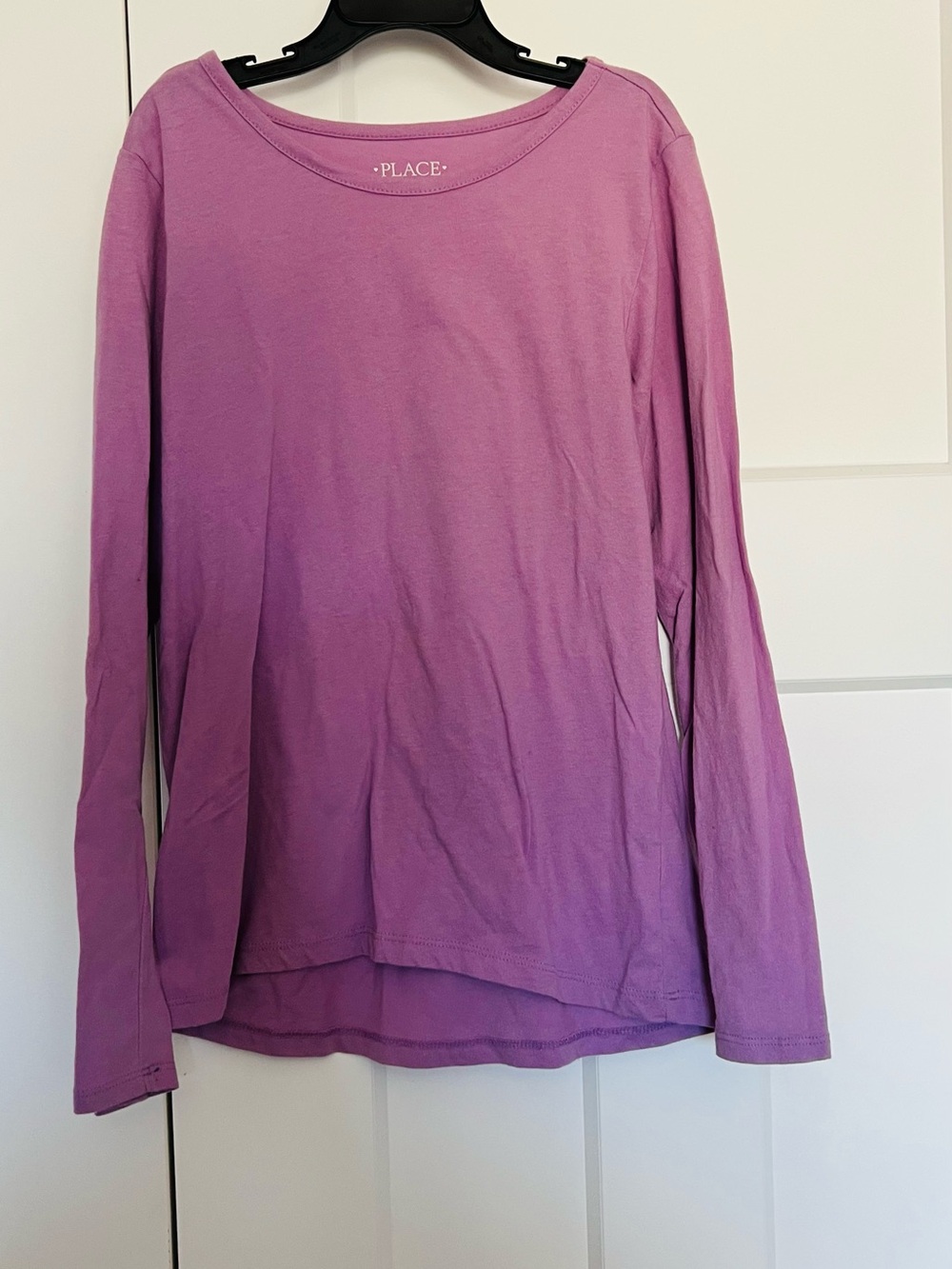 Place Girls' Long Sleeve Tee in Lavender Purple